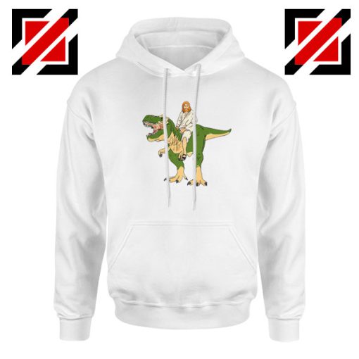 Jesus Riding T Rex Hoodie