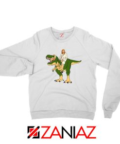 Jesus Riding T Rex Sweatshirt