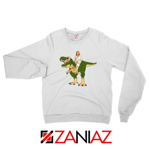 Jesus Riding T Rex Sweatshirt