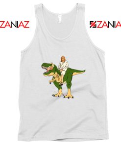 Jesus Riding T Rex Tank Top