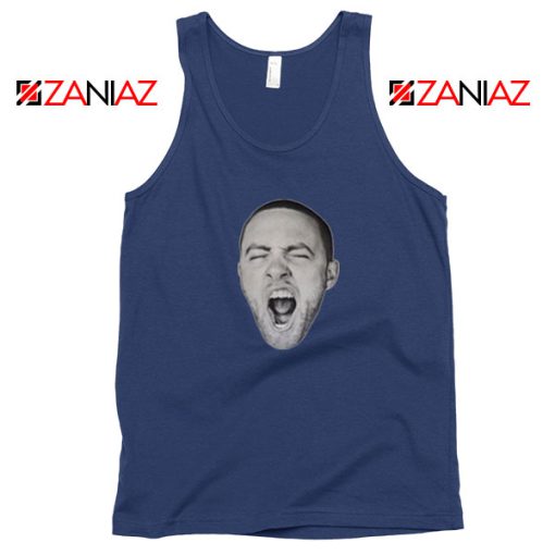 Mac Miller Shout Navy Blue Tank Top