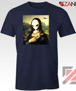 Mona Lisa Alien Navy Blue Tshirt