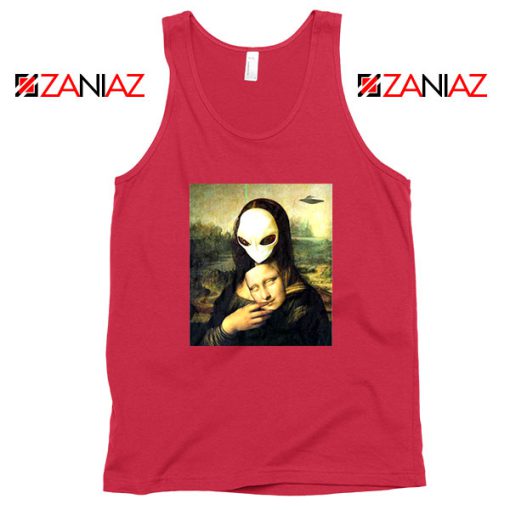 Mona Lisa Alien Red Tank Top