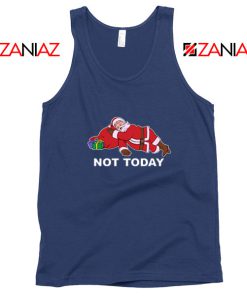 Not Today Santa Navy Blue Tank Top