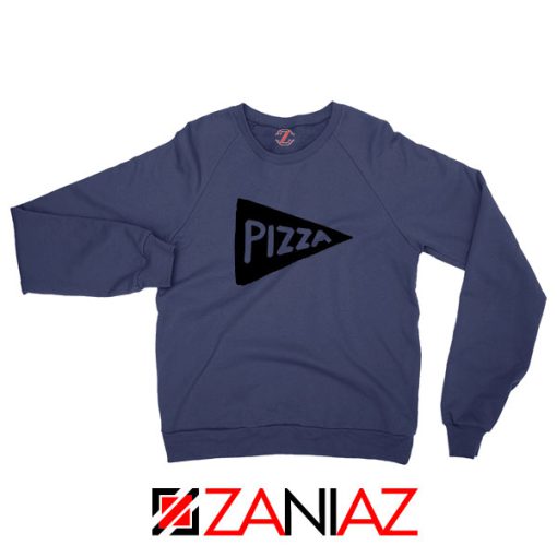 Pizza Graphic Navy Blue Sweatshirt