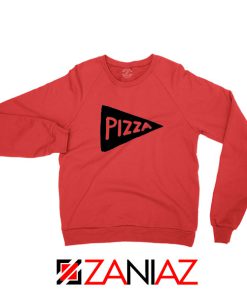 Pizza Graphic Red Sweatshirt