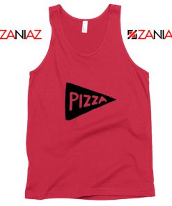 Pizza Graphic Red Tank Top