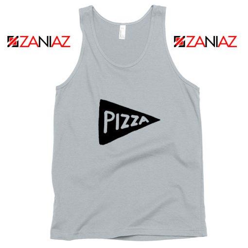 Pizza Graphic Sport Grey Tank Top