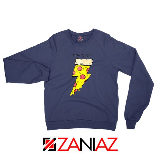 Pizza Power Navy Blue Sweatshirt