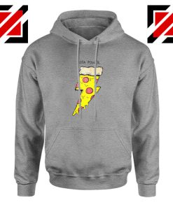 Pizza Power Sport Grey Hoodie