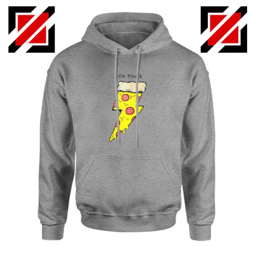 Pizza Power Sport Grey Hoodie