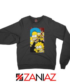 Simpsons Family Black Sweatshirt