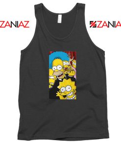 Simpsons Family Black Tank Top