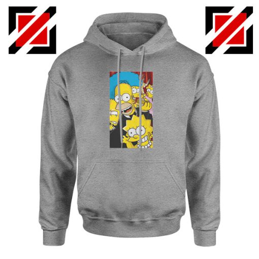 Simpsons Family Sport Grey Hoodie