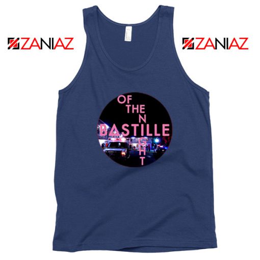 Single Of The Night Navy Blue Tank Top