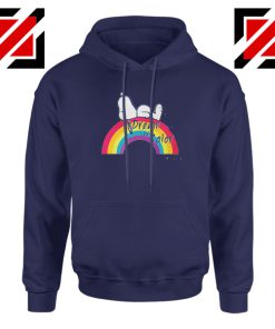 Snoopy Dream Rainbow Navy Blue Hoodie