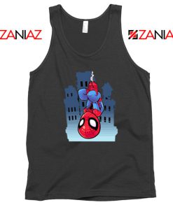 Spiderman Action Black Tank Top