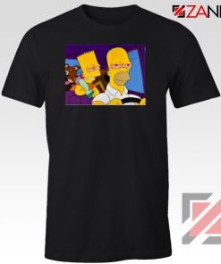 The Simpsons Merch Black Tshirt