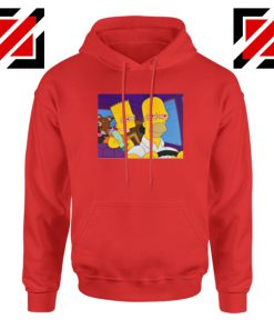 The Simpsons Merch Red Hoodie