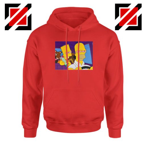 The Simpsons Merch Red Hoodie