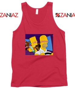 The Simpsons Merch Red Tank Top