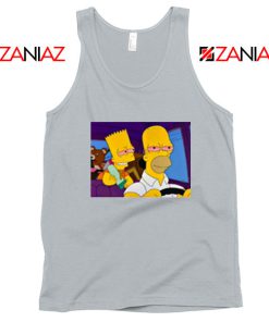 The Simpsons Merch Sport Grey Tank Top