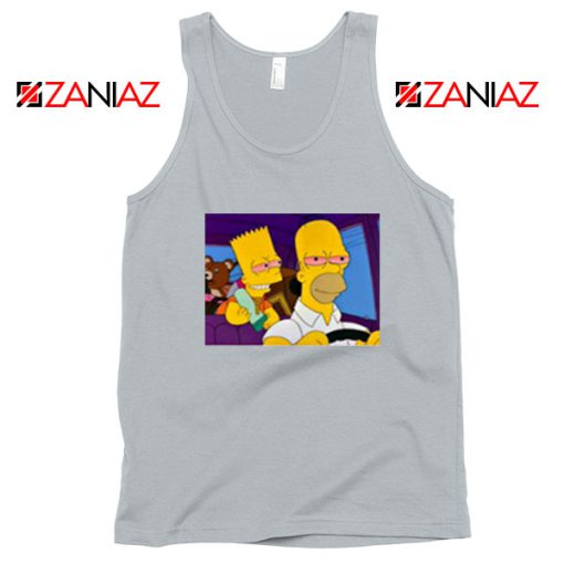 The Simpsons Merch Sport Grey Tank Top