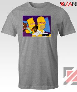 The Simpsons Merch Sport Grey Tshirt