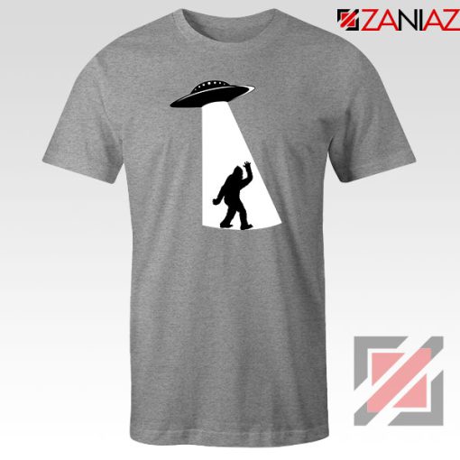 UFO Aliens Bigfoot Sport Grey Tshirt