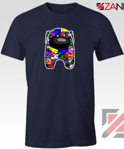 AMUS Online Game Graphic Navy Blue Tshirt