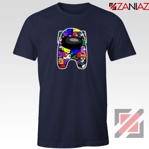 AMUS Online Game Graphic Navy Blue Tshirt