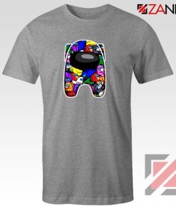 AMUS Online Game Graphic SPort Grey Tshirt