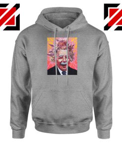 Albert Pinestein Graphic Best Sport Grey Hoodie