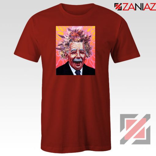 Albert Pinestein Graphic Red Tshirt