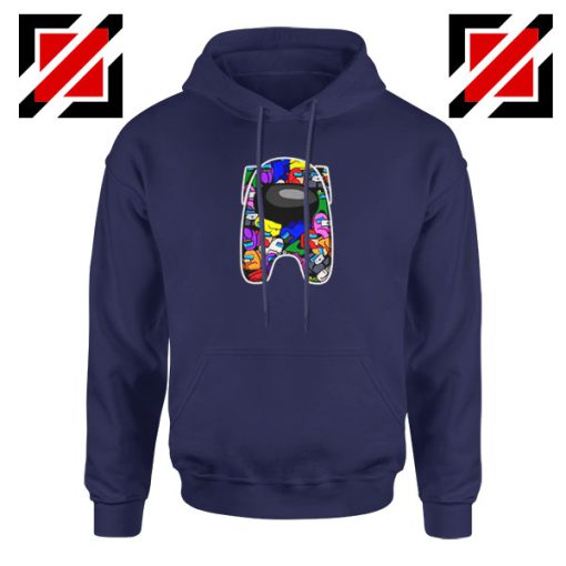 Among Us Online Game New Navy Blue Hoodie