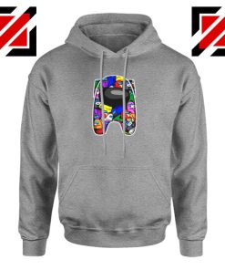 Among Us Online Game New Sport Grey Hoodie