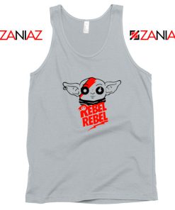 Baby Rebel Yoda Design Best SPort Grey Tank Top