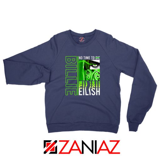 Billie Eilish American Singer Navy Blue Sweatshirt