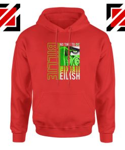 Billie Eilish American Singer Red Hoodie