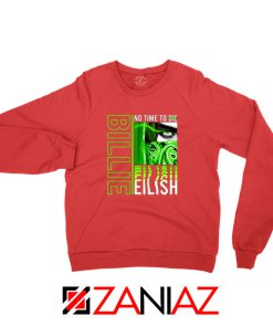 Billie Eilish American Singer Red Sweatshirt