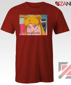 Boys Are The Enemy Sailor Moon Red Tshirt