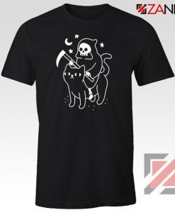 Death Rides Cat Graphic New Tshirt