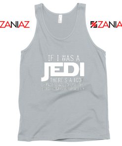 If I Was a Jedi Vintage Sport Grey Tank Tops