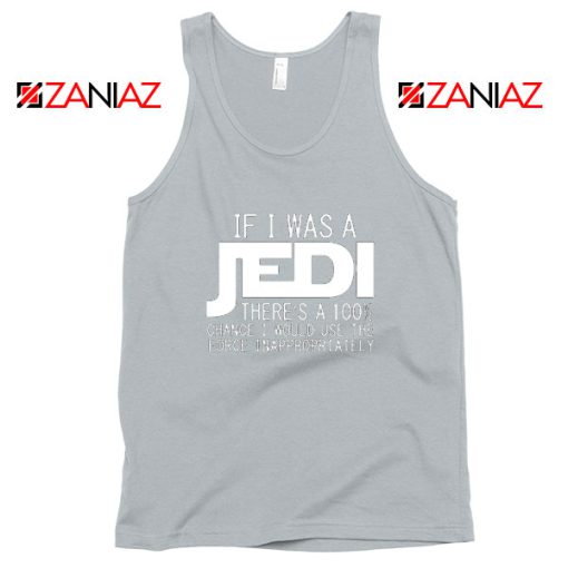 If I Was a Jedi Vintage Sport Grey Tank Tops