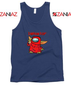 Impostor Baby Yoda Best Navy Blue Tank Top