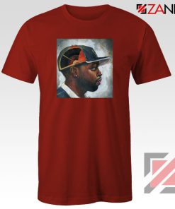 J Dilla Rapper Merch Red Tshirt