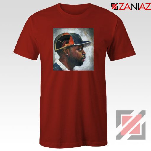 J Dilla Rapper Merch Red Tshirt