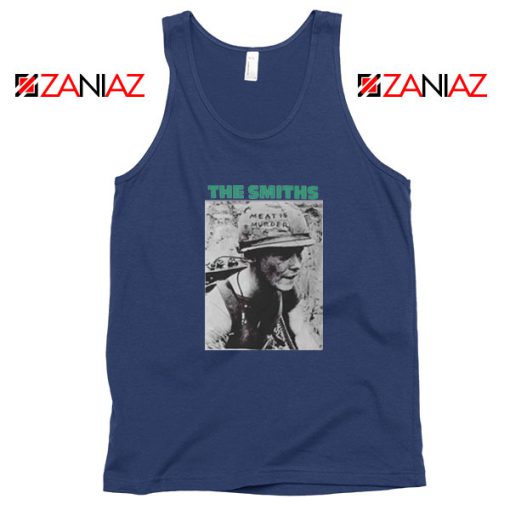 Meat Is Murder Album Navy Blue Tank Top