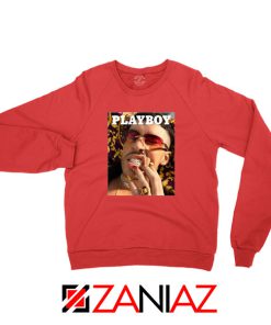 Play Boy Bad Bunny Red Sweatshirt