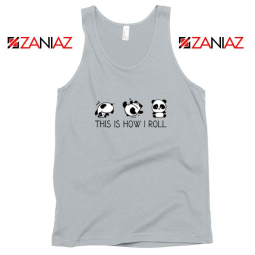 Roll Panda Animal Sport Grey Tank Top